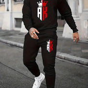 Men's  Long Sleeved Sweater Pants Set Comfortable Breathable Tracksuit, Jogging Suit