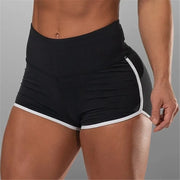 Women's Summer Low-Waist Stretchy Yoga Shorts Skinny Slim Fit Casual Gym Sports Clothing with Regular Block Tatting Craft
