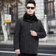 New imitation fox fur grass oversized plush men's coat, medium length autumn and winter