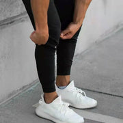 Men's Muscle Fitness Casual Sports Pants Breathable Lightweight Running Trousers Eye-Catching Outdoor Small Footwear Trend Summer