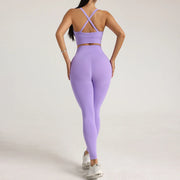 Women's High-Waist Yoga Leggings Quick Dry Breathable Sports Underwear Fitness Training Pants in Assorted Colors by NAQIYAYABEI