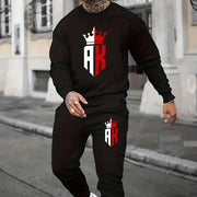 Men's  Long Sleeved Sweater Pants Set Comfortable Breathable Tracksuit, Jogging Suit