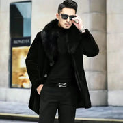 New imitation fox fur grass oversized plush men's coat,  autumn and winter  Jacket