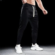 Men's Autumn Winter Pure Cotton Sweatpants Slim Fit Elastic Waist Comfortable Breathable Zipper Casual Trousers