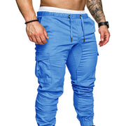 Men's 3XL Fitness Jogger Pants Soft Cotton Polyester Drawstring Harem Gym Workout Sweatpants for Autumn Running Bodybuilding