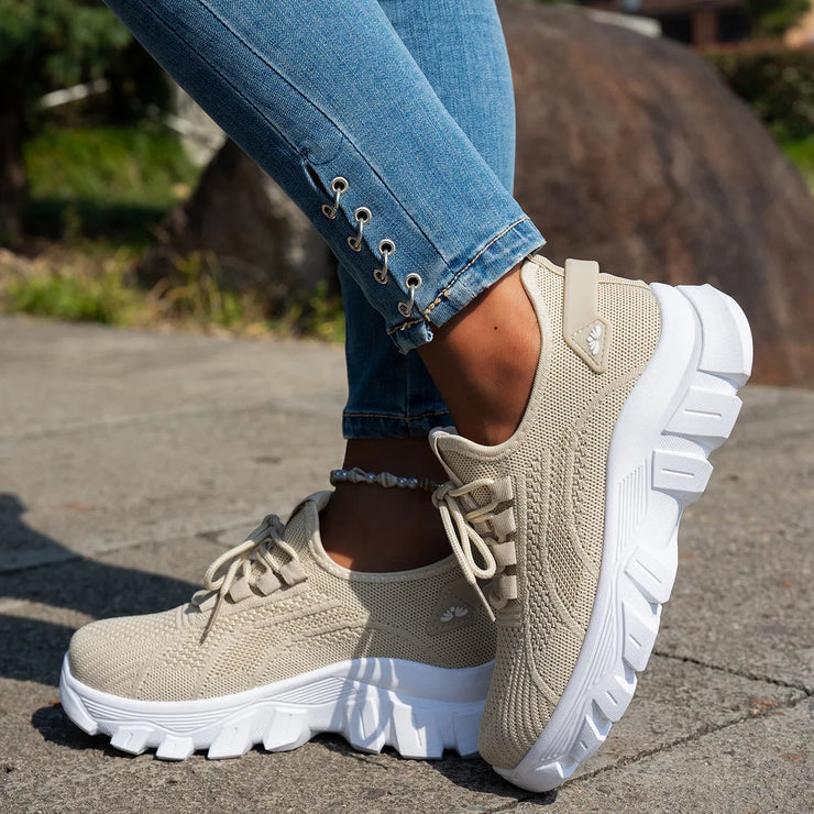 Mesh Breathable Sneakers For Women Comfortable And Lightweight