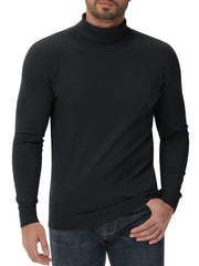 high neck knitted sweater slim fit casual long sleeve pullover