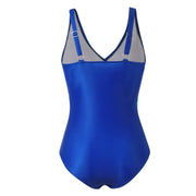 Women's One-Piece Swimsuit Sports Swimwear Adjustable Racerback High-Waisted Open Back Rainbow Gradient Beach Bathing Suit