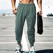 Men's Quick Dry Breathable Running Pants Summer Casual Jogging Gym Fitness Sweatpants Bodybuilding Sports Trousers Polyester