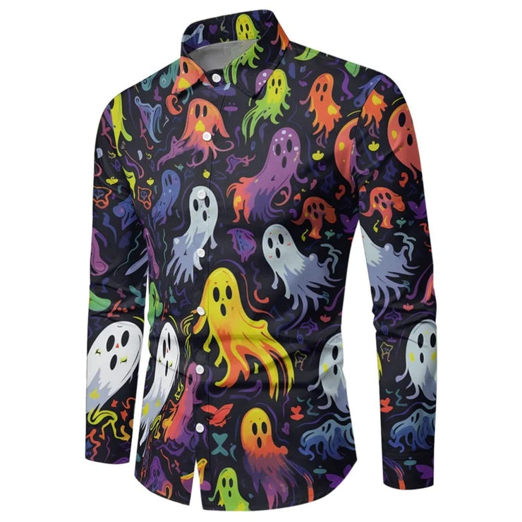 Shirt Halloween Theme Long Sleeves