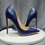 Elegant Pointed Toe Stiletto Pumps for Women Fashionable High Heels Size 34-45 Slip-On PU Lined Super High Heel Shoes