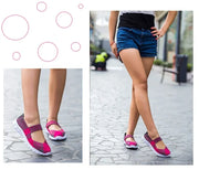 Women's Casual Elastic Band Weave Flats Non-Slip Comfort Loafers Slip-On Vulcanize Shoes Summer Season PU Upper