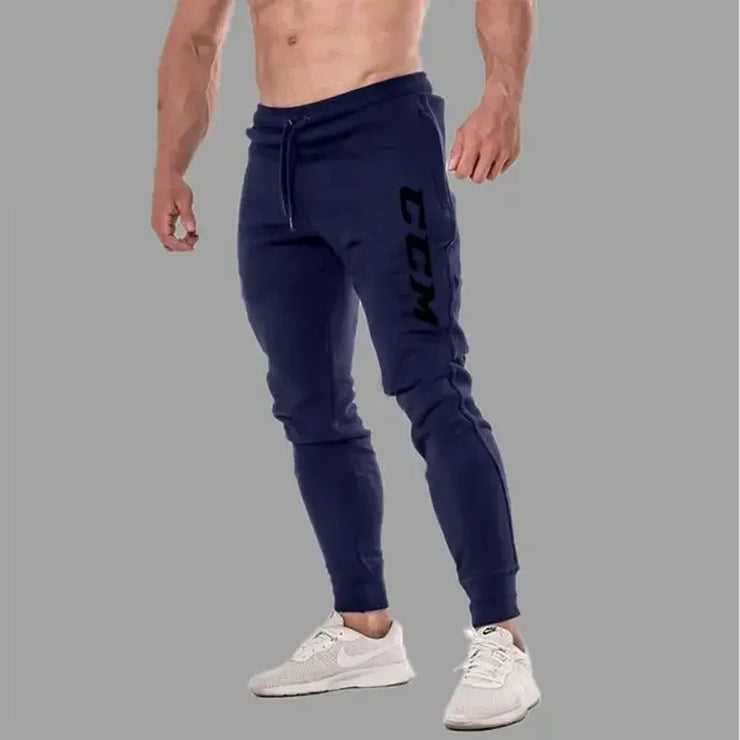 Men Printed Joggers Sweatpants Breathable Casual Sport Fitness Gym Trousers Autumn Running Pants with Pockets Drawstring Closure