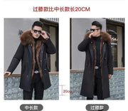 New imitation fox fur grass oversized plush men's coat, medium length autumn and winter Size 5XL