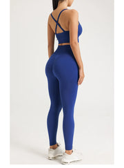 Women's High-Waist Yoga Leggings Quick Dry Breathable Sports Underwear Fitness Training Pants in Assorted Colors by NAQIYAYABEI