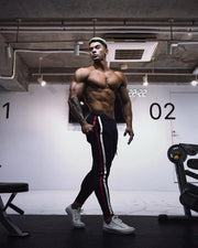 Men's Quick Dry Running Sweatpants Casual Elastic Waistband Training Sport Pants Gym Workout Jogging Trousers Male Fitness Clothes