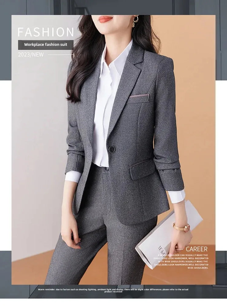 Elegant Black Western-Style Suit Jacket for Women Professional Fashionable Workwear Ideal for Interviews And Office Settings