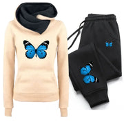 Womens Tracksuit Two Piece Set Winter Warm Hoodies+Pants Pullovers Sweatshirts , Jogging Suit