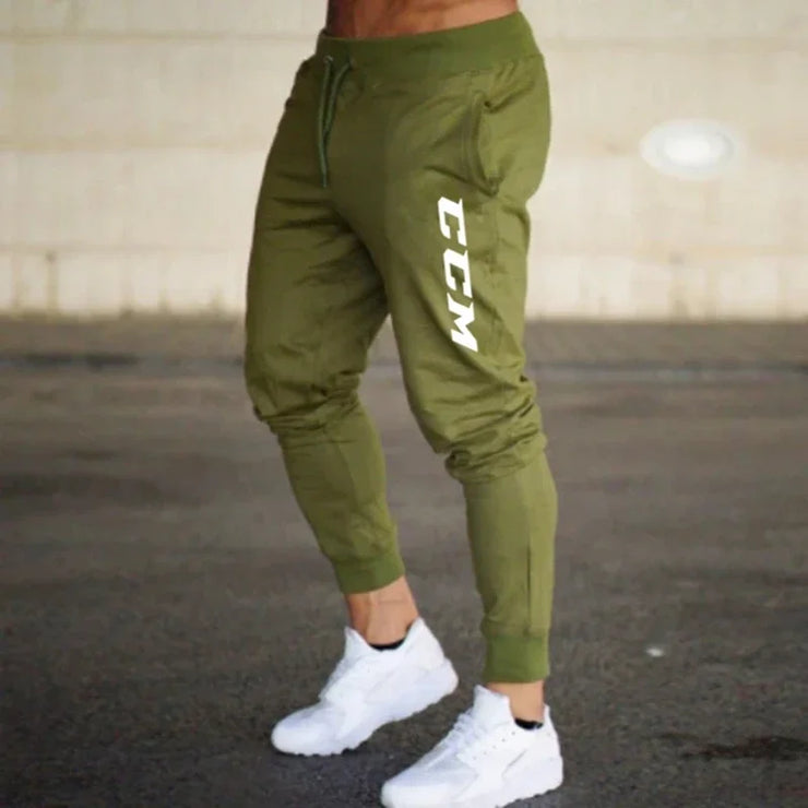 Men Printed Joggers Sweatpants Breathable Casual Sport Fitness Gym Trousers Autumn Running Pants with Pockets Drawstring Closure