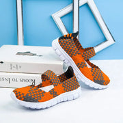 Women's Casual Elastic Band Weave Flats Non-Slip Comfort Loafers Slip-On Vulcanize Shoes Summer Season PU Upper