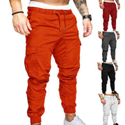 Men's 3XL Fitness Jogger Pants Soft Cotton Polyester Drawstring Harem Gym Workout Sweatpants for Autumn Running Bodybuilding
