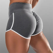 Women's Summer Low-Waist Stretchy Yoga Shorts Skinny Slim Fit Casual Gym Sports Clothing with Regular Block Tatting Craft