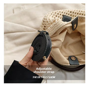 Women's Large Capacity Mesh Shoulder Bag Adjustable Strap Beach Summer Handbag