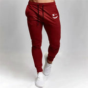 Men's Smiling Face Printed Sports Pants Casual Breathable Training Fitness Jogging Thin Eye-Catching Anime Sportswear