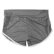 Women's Summer Low-Waist Stretchy Yoga Shorts Skinny Slim Fit Casual Gym Sports Clothing with Regular Block Tatting Craft