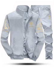 Men's Tracksuit Fleece Jacket and Sweatpants Warm