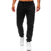 Unisex Long Fleece Sweatpants Soft Casual Sports Full-Length Autumn Winter Running Trousers M-3XL Drawstring Closure Comfortable Fit