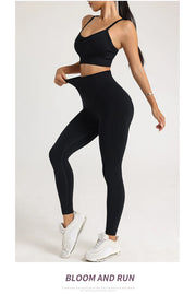 Women's High-Waist Yoga Leggings Quick Dry Breathable Sports Underwear Fitness Training Pants in Assorted Colors by NAQIYAYABEI