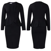 Women  Plus Size  Verge  Long Sleeve Slim Fit Party Tight Curvy Dress