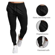 Men's Casual Jogger Sweatpants Large Size Elastic Waist Sports Trousers Loose Fitness Clothes Spring Thin Section Eye Catching