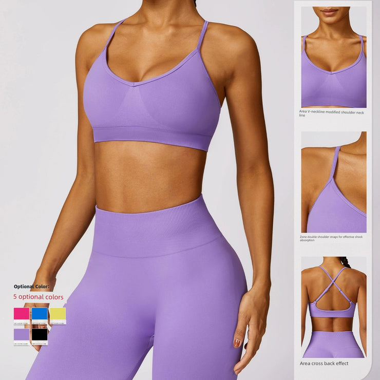 Fashion Seamless Beauty Back Yoga Bra Quick-Drying Tight Sports Underwear Outdoor All-Matching