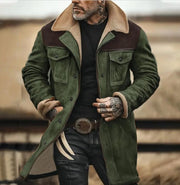 Suede Multicolor Jacket Multi-pocket Zipper