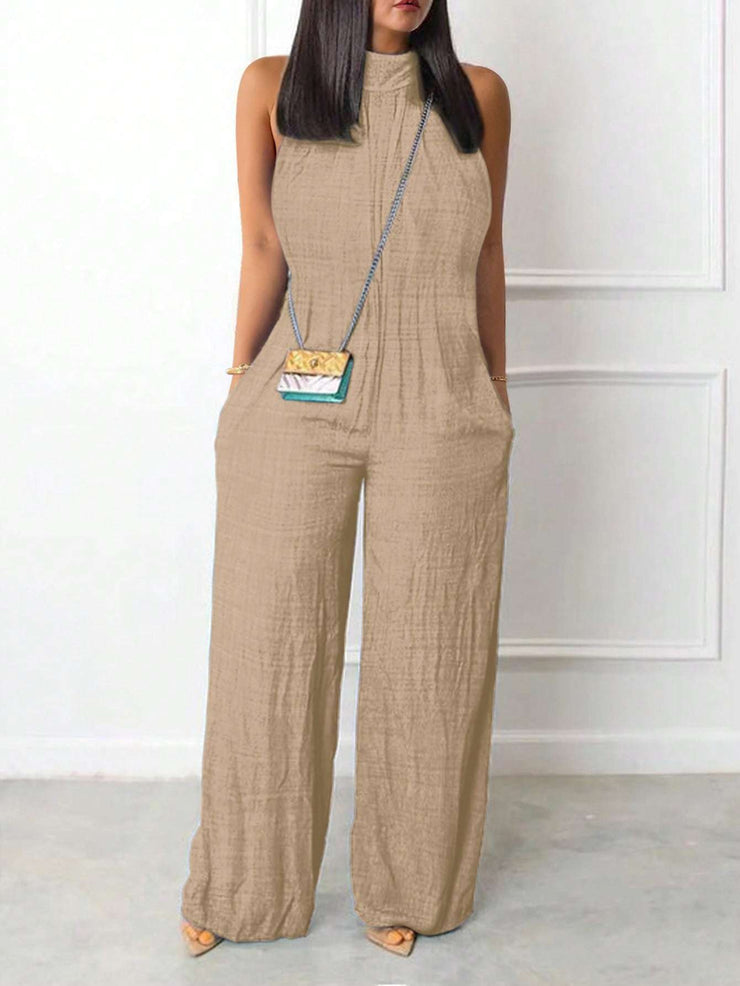 Sleeveless Halter Ruffled Young Women&