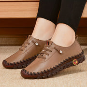 Women's Beige & Burgundy Round-Toe Casual Shoes Comfortable All-Season Synthetic Upper Cushioned PVC Sole for Square Dance Daily Wear Hand Washable