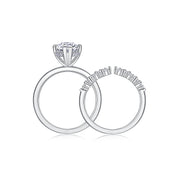 Star Eye Ring - Set With Top-quality Moissanite S925 In Silver And Platinum-plated, This Wedding Ring Can Be Inspected With A Diamond Pen