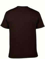Merry Christmas Comfort Fit Men's T-Shirt - 180g Pure Cotton, Casual Round Neck Tee With Festive Print, Machine Washable