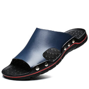 Slippers Men's Summer Leather Casual Tide Sandals Non-slip