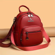 Fluidapparelshop Bagpacks Soft Leather Women Travel Backpack Compact Size Eye-Catching Design for Short Trips