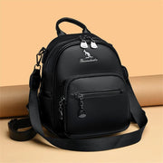 Fluidapparelshop Bagpacks Soft Leather Women Travel Backpack Compact Size Eye-Catching Design for Short Trips