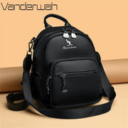 Fluidapparelshop Bagpacks Soft Leather Women Travel Backpack Compact Size Eye-Catching Design for Short Trips