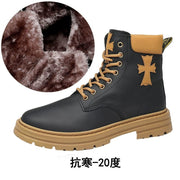 Fluidapparelshop Boots Color(7128 crostar wool) / 37(Standard leather shoes size) Worker Boots New Work Clothes Korean Trendy Mid-Top Martin Boots