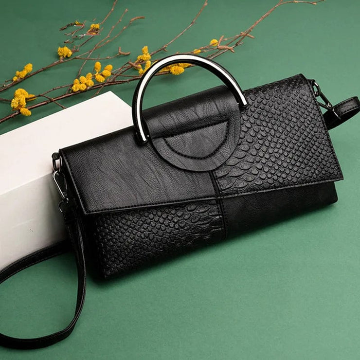 Fluidapparelshop Handbag black High Quality Soft PU Leather Handbag  Luxury Purses