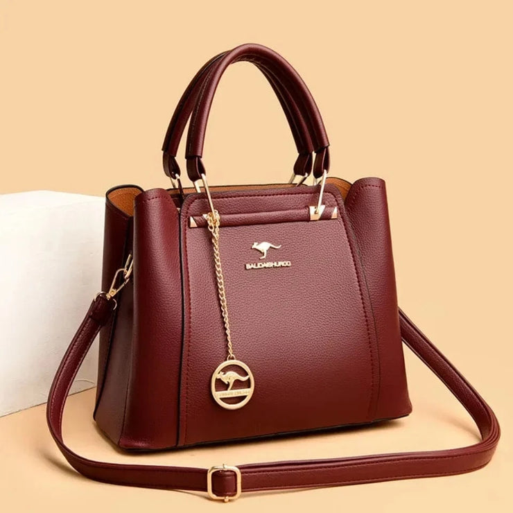 Fluidapparelshop Handbag Large Capacity Soft Leather Women&