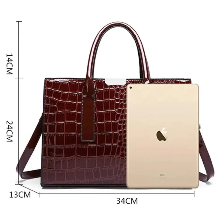 Fluidapparelshop Handbag Large Capacity Soft Leather Women&