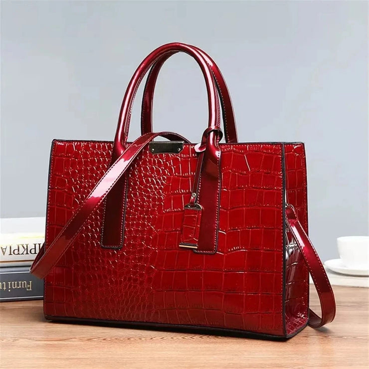 Fluidapparelshop Handbag Large Capacity Soft Leather Women&