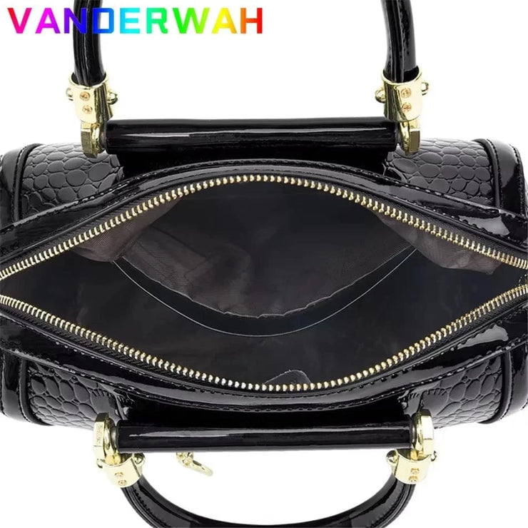 Fluidapparelshop Handbag Large Capacity Soft Leather Women&